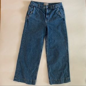 Everlane Wide Leg Jeans size 31 Medium Wash Denim High Rise